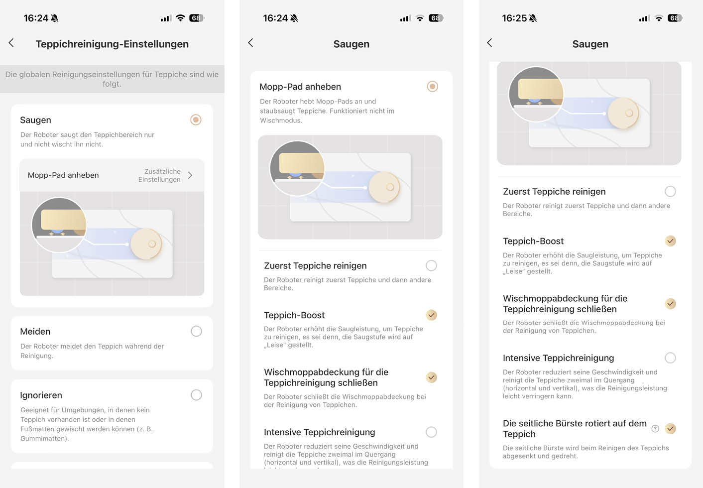 MOVA Z60 Ultra Roller StandAlone App Teppich