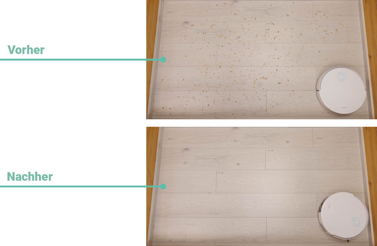 MOVA Z60 Ultra Roller StandAlone Saugen Laminat