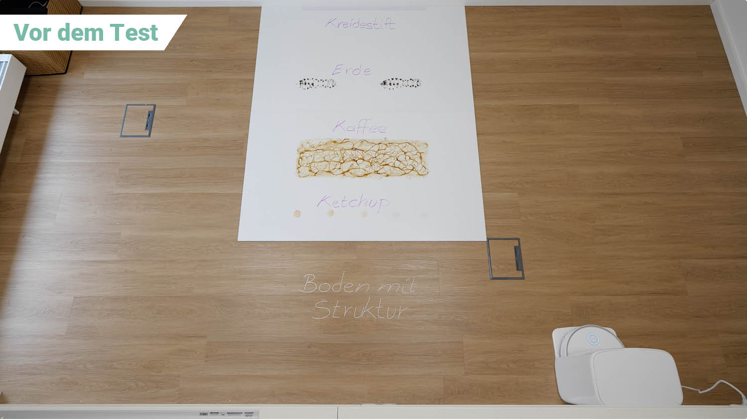 MOVA Z60 Ultra Roller StandAlone Wischen vorher