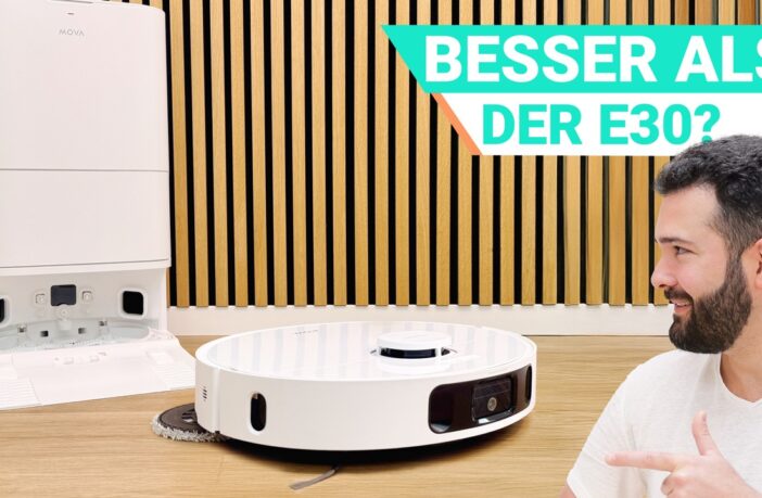 MOVA E40 Ultra im Test – moderner Mittelklasse-Saugroboter mit rotierenden Mopps und automatischer Reinigungsstation.
