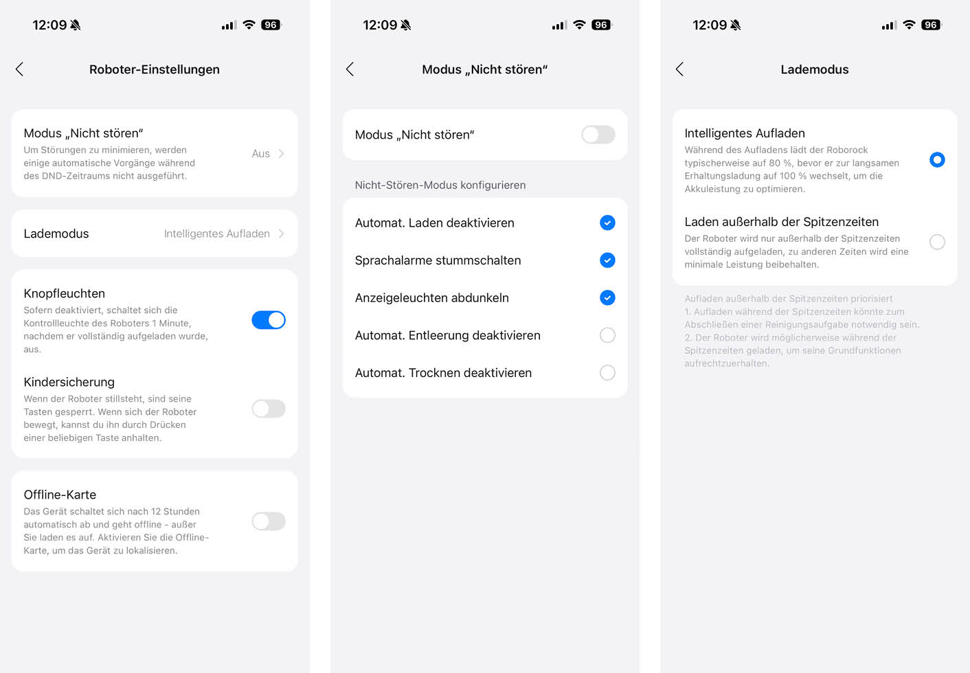Roborock Qrevo Curv 2 Pro App Robotereinstellungen