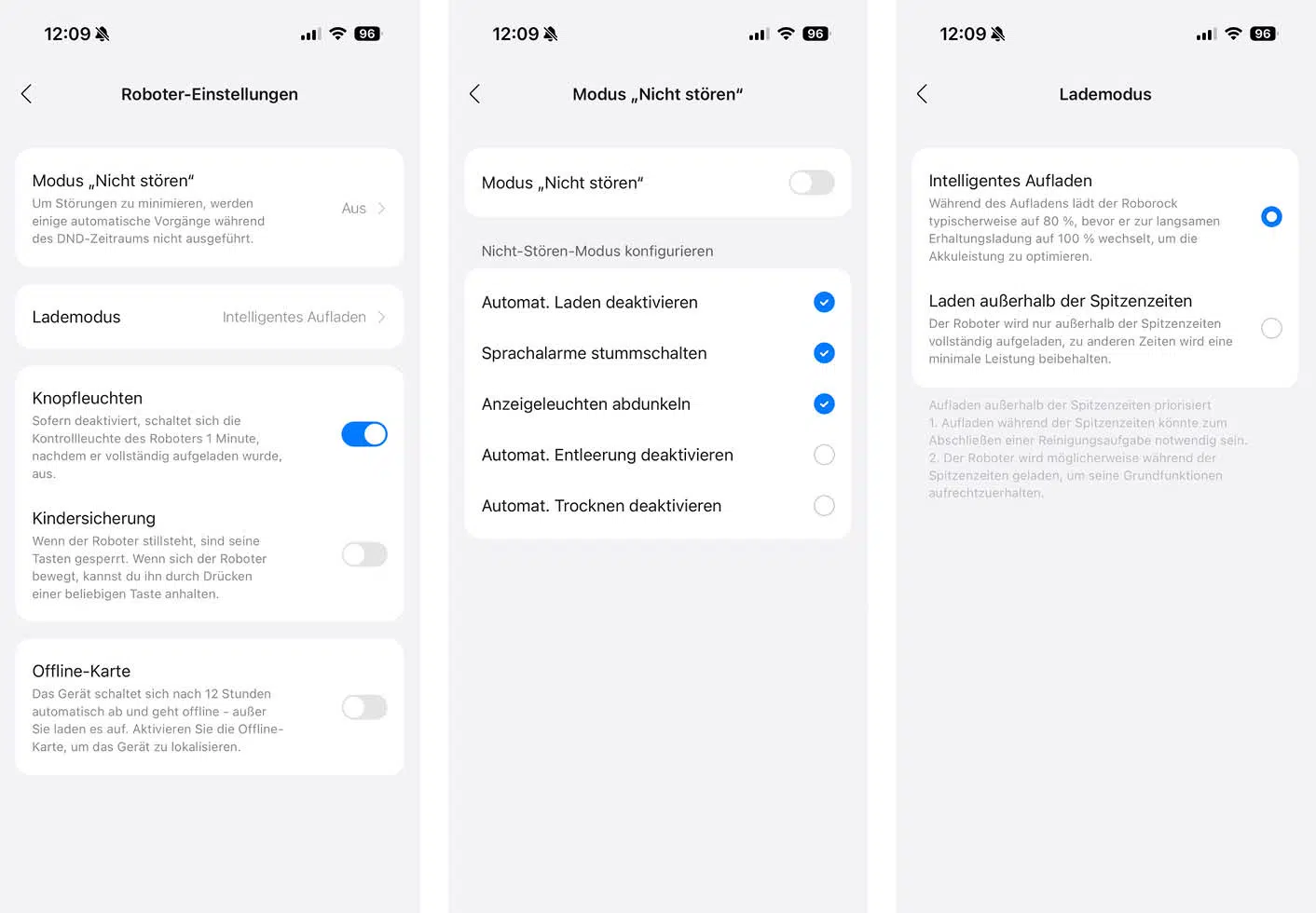 Roborock Qrevo Curv 2 Pro App Robotereinstellungen