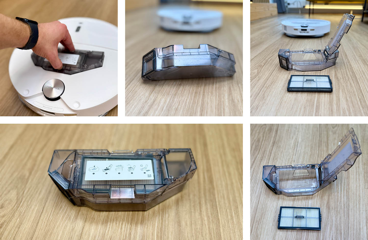 Roborock Qrevo Curv 2 Pro Design Staubbehälter