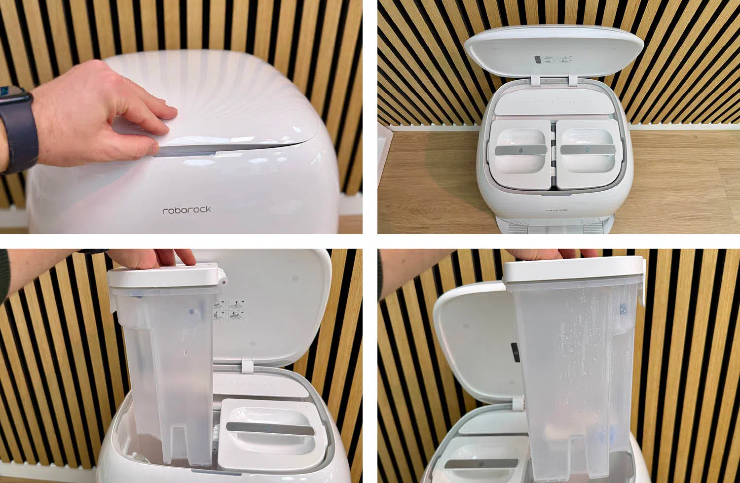 Roborock Qrevo Curv 2 Pro Reinigungsstation Wassertanks