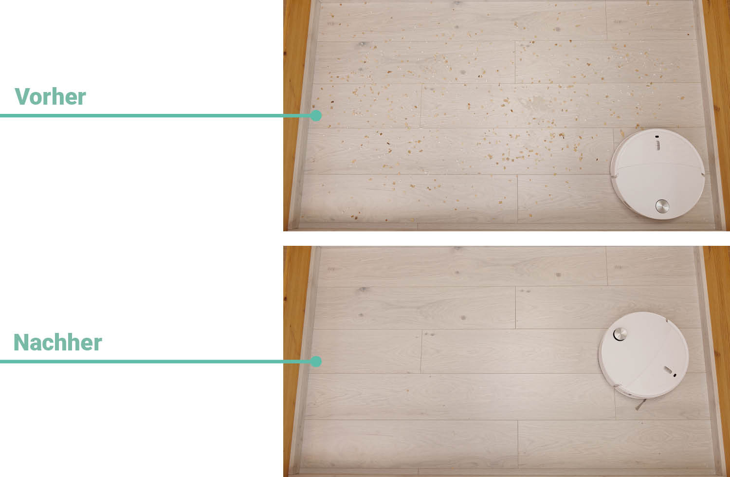 Roborock Qrevo Curv 2 Pro Saugen Laminat