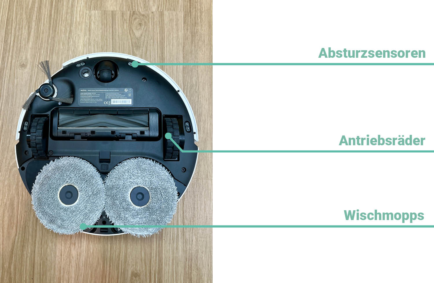 MOVA P50 Ultra Design Unterseite