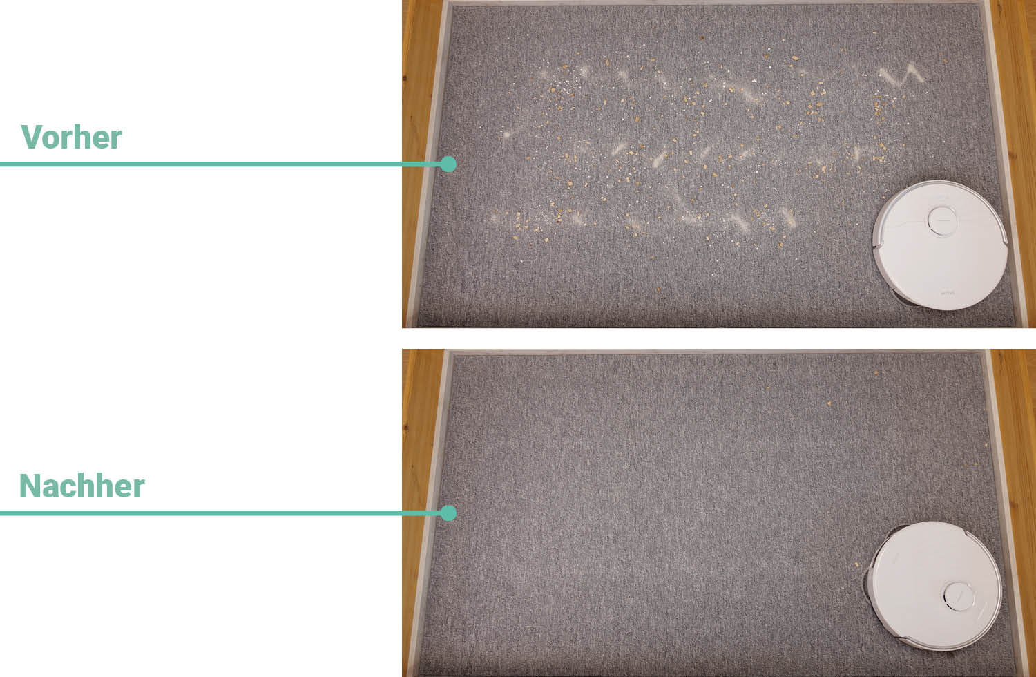 MOVA P50 Ultra Saugen Teppich