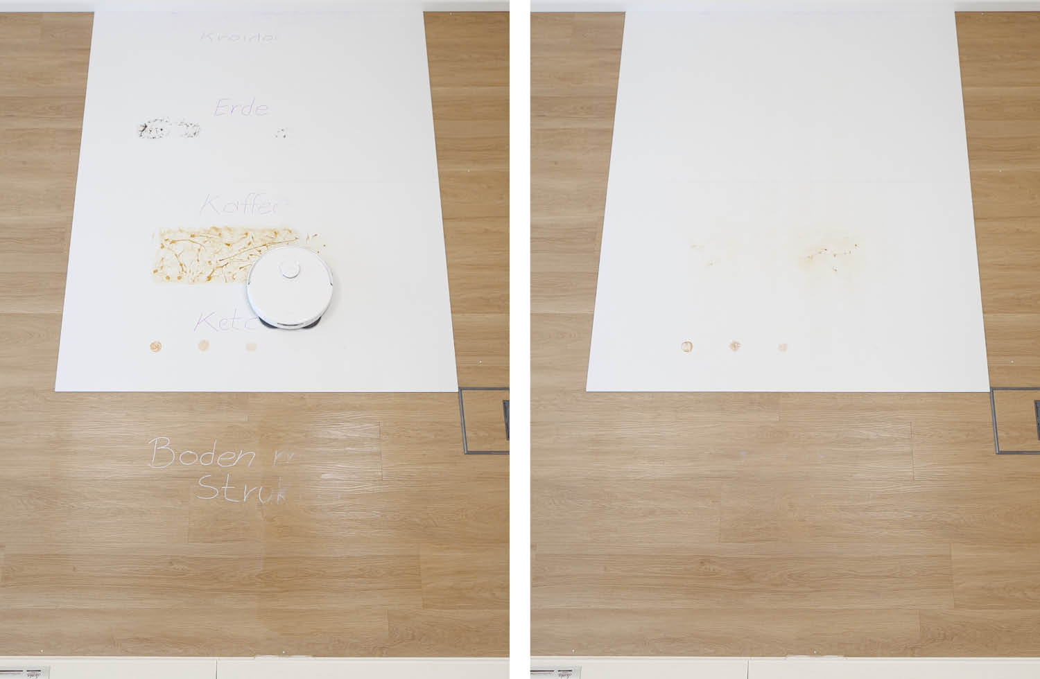 MOVA P50 Ultra wischen nachher