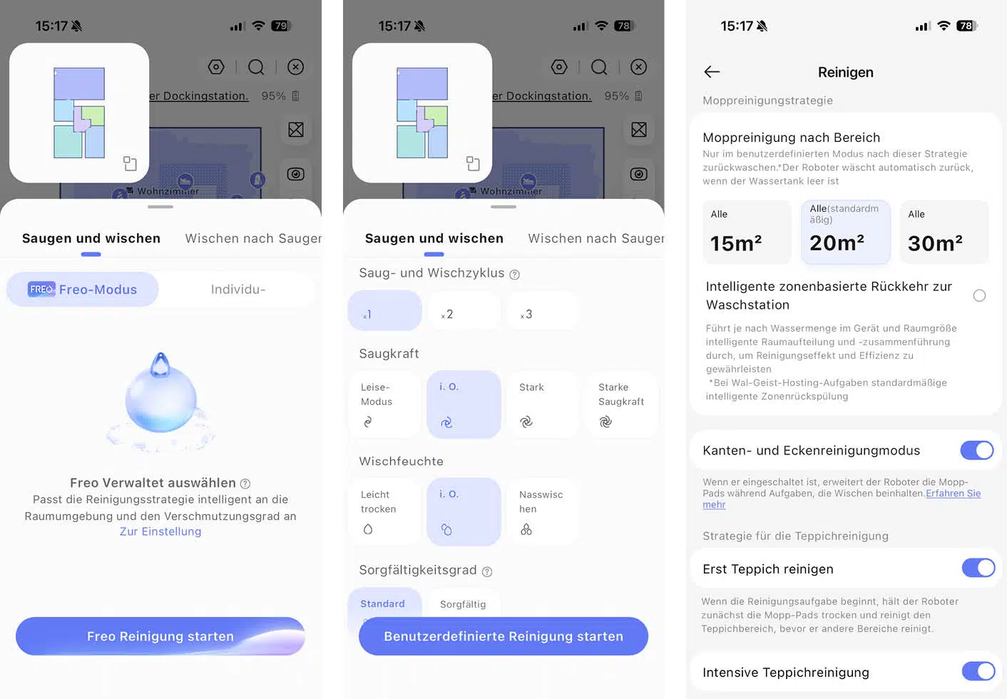 Narwal Flow App Reinigung