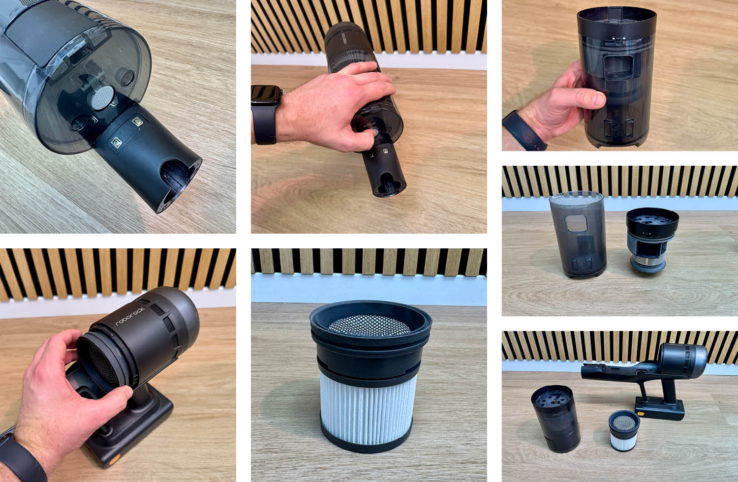 Roborock H60 Hub Ultra Design Saugeinheit Staubbehälter