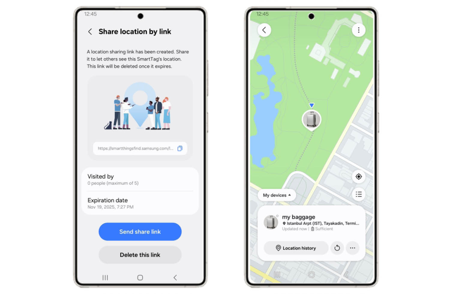 Samsung SmartThings Galaxy SmartTag2 Turkish Airlines Bild
