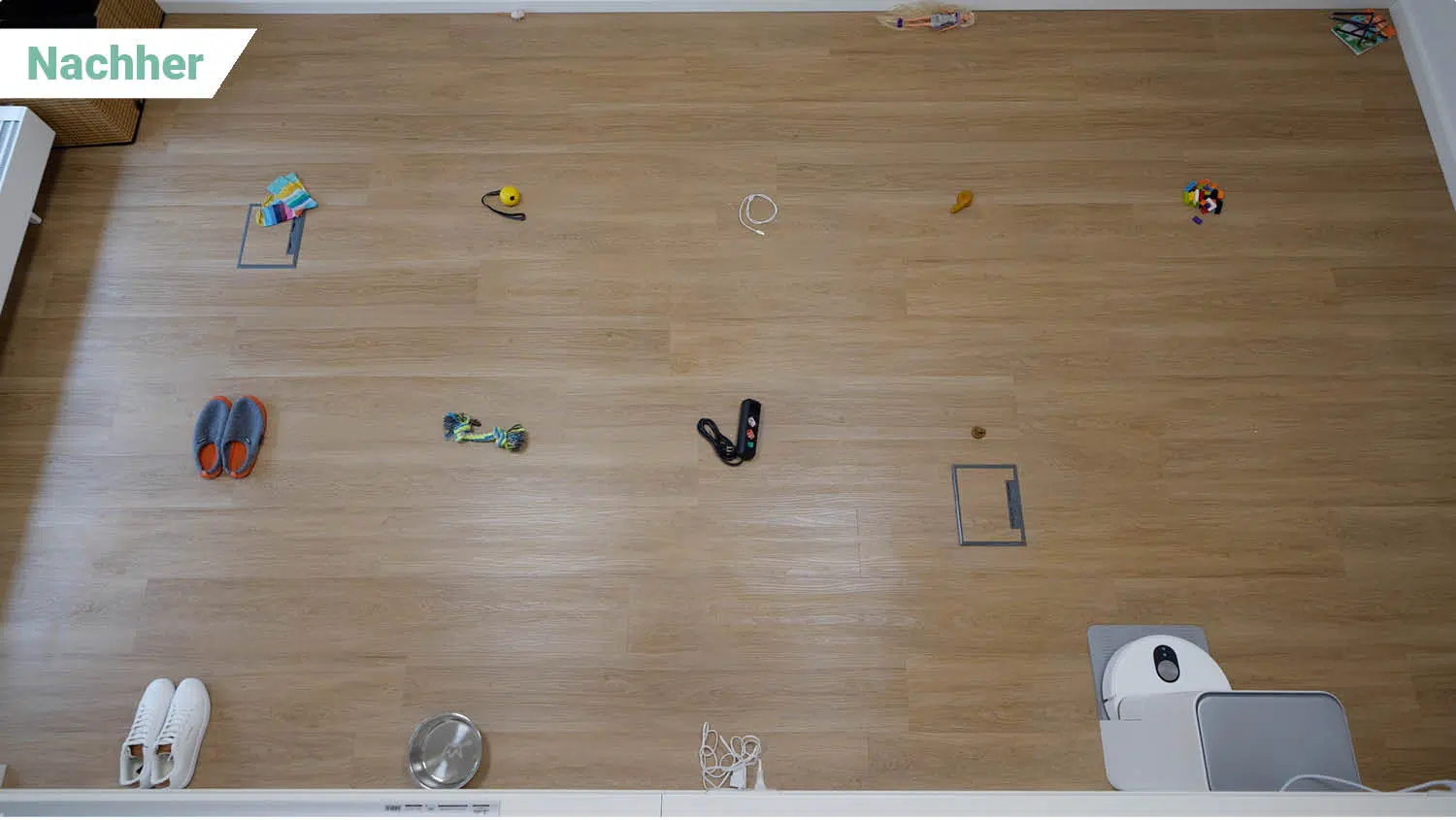 Xiaomi Robot Vacuum 5 Hindernisse nachher