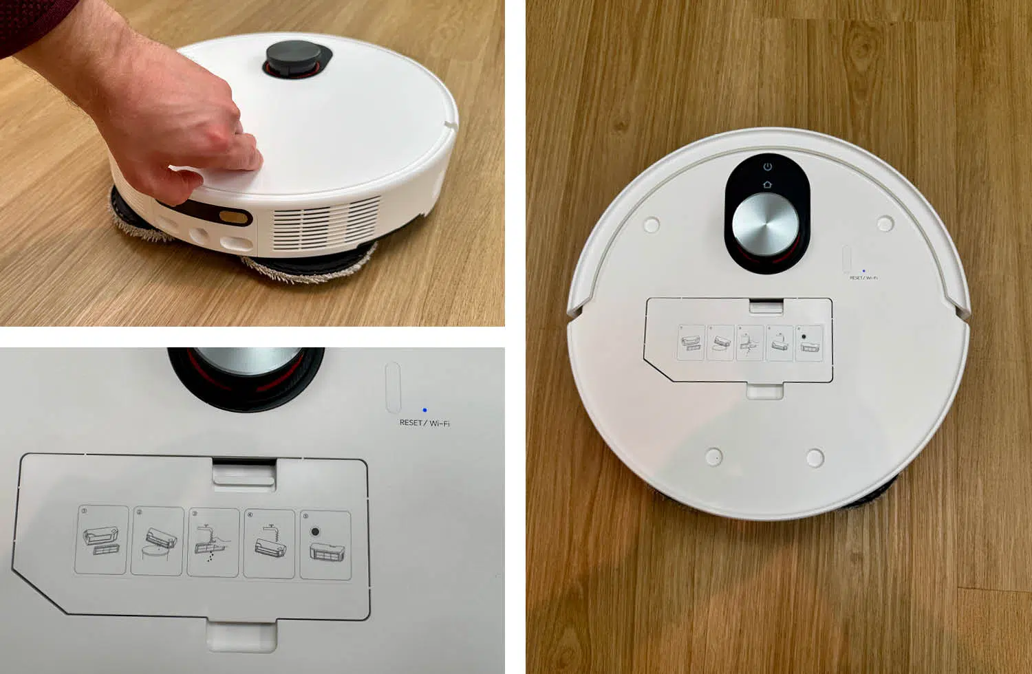 Xiaomi Robot Vacuum 5 Pro Design Oberseite unter der Haube