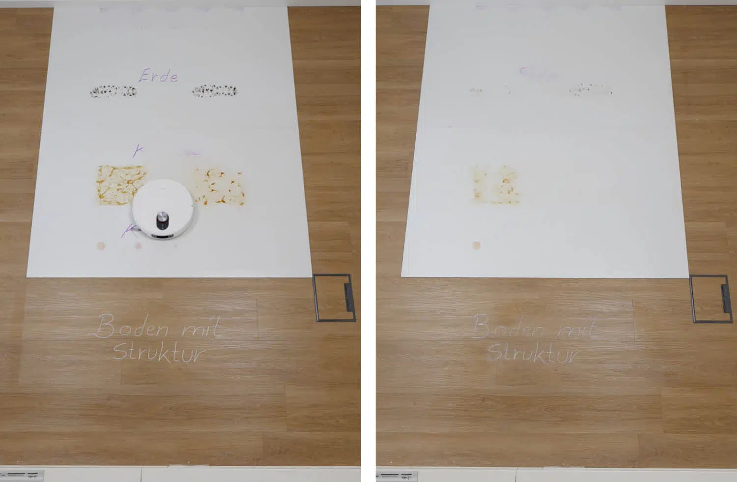 Xiaomi Robot Vacuum 5 Wischen nachher