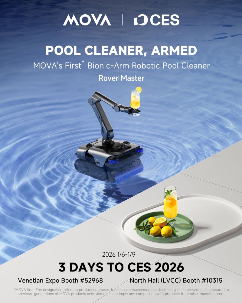 MOVA Poolroboter CES 2026