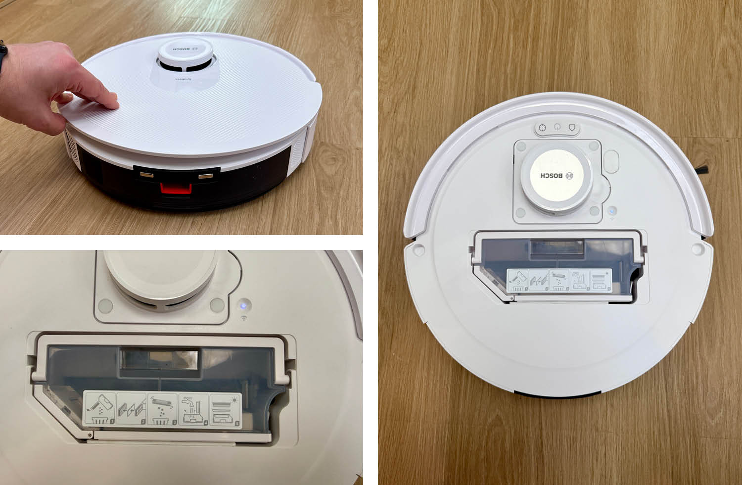 Bosch Spotless + Design Oberseite unter der Haube