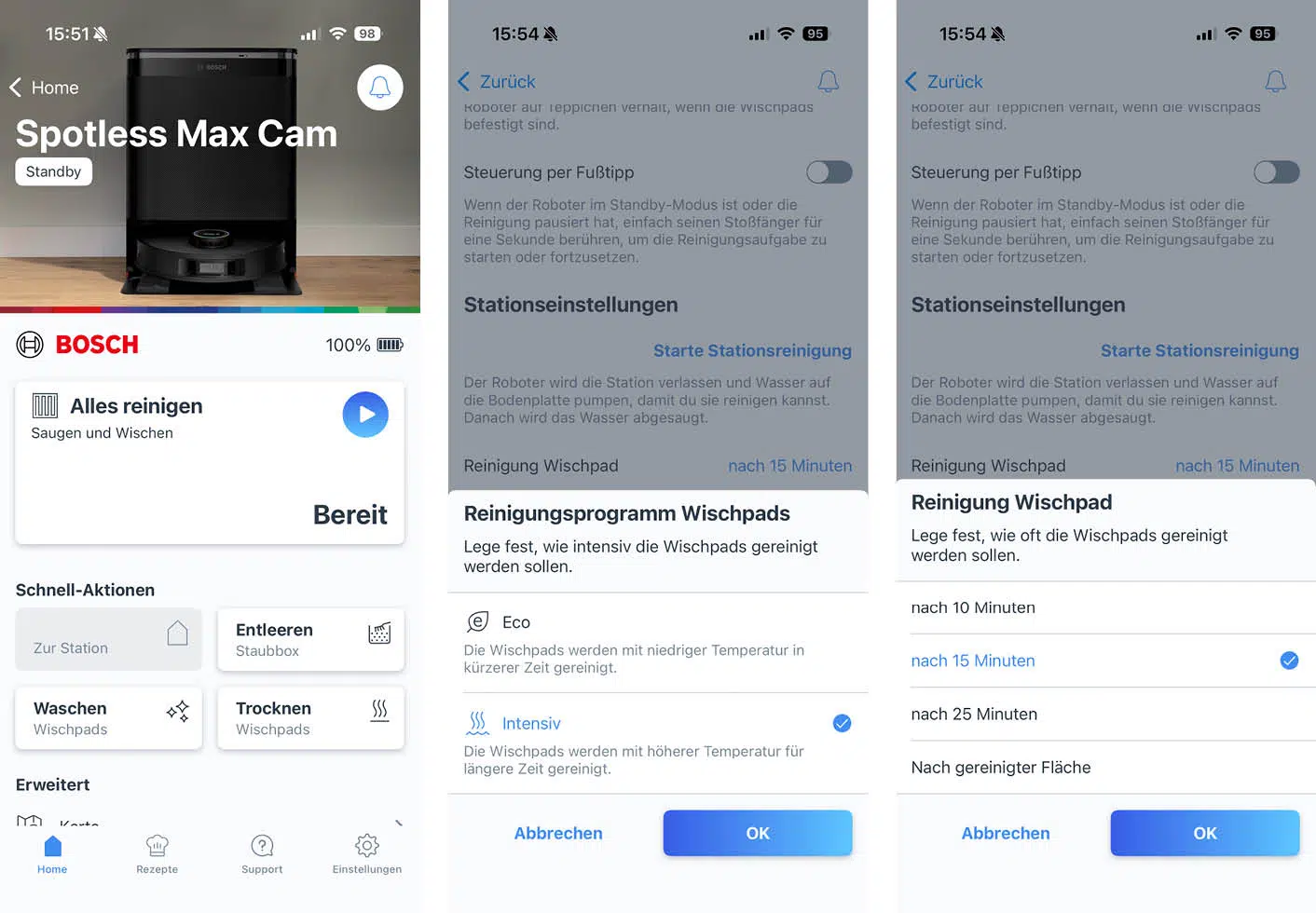 Bosch Spotless Max Cam App Basisstation