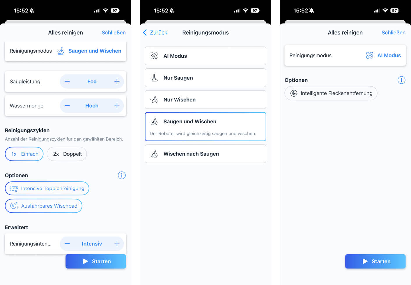Bosch Spotless Max Cam App Reinigung