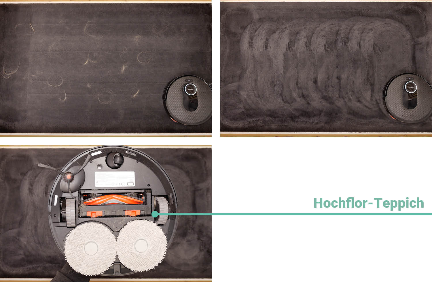 Bosch Spotless Max Cam Saugen haare Teppich hoch