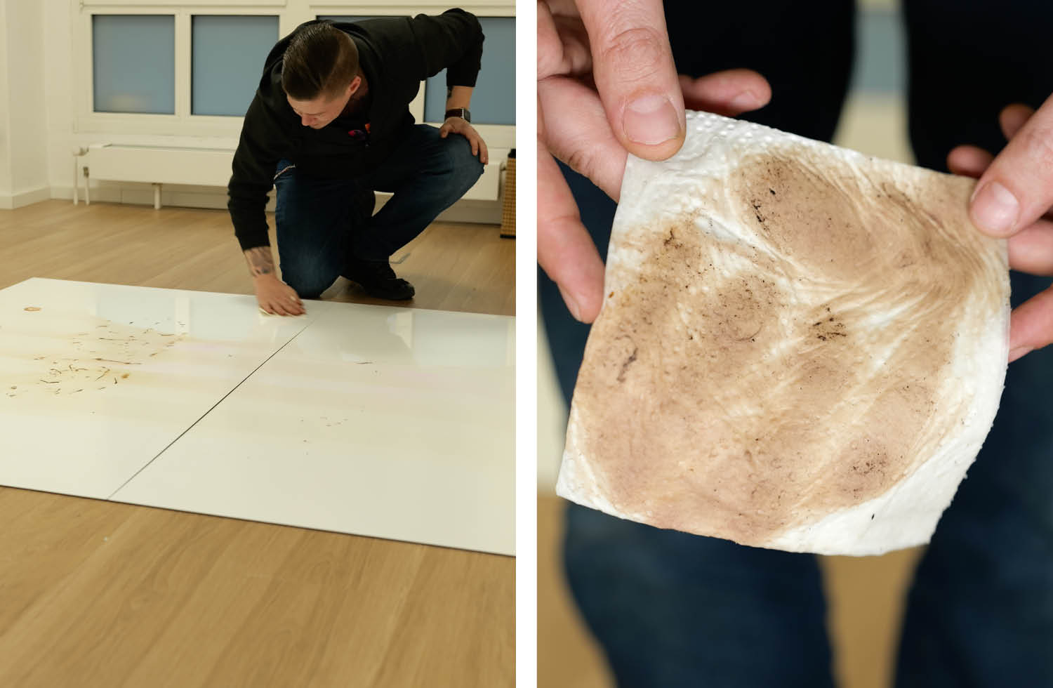 Bosch Spotless Max Cam Wischen Schmutzaufnahme