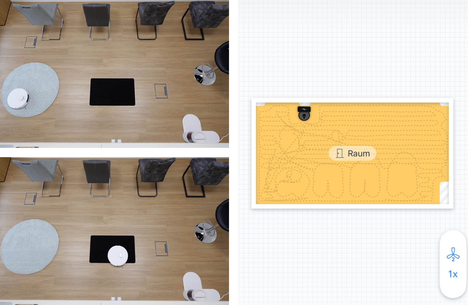 Bosch Spotless + Navigation Praxis Teppich rund schwarz