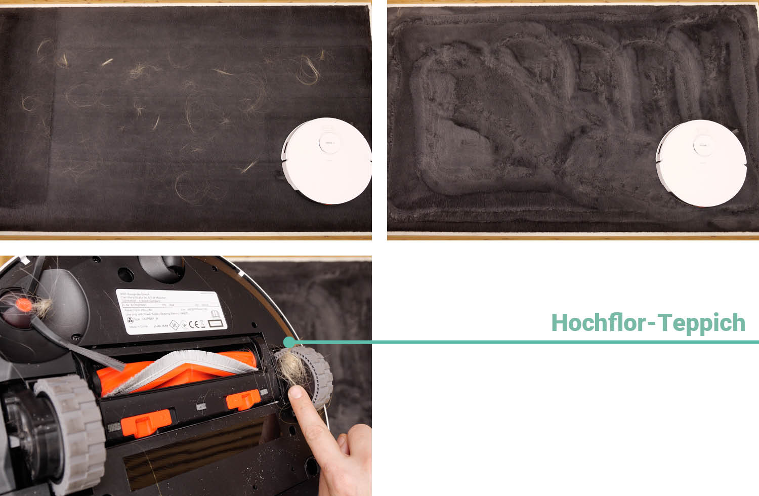 Bosch Spotless + Saugen Haare hoher Teppich