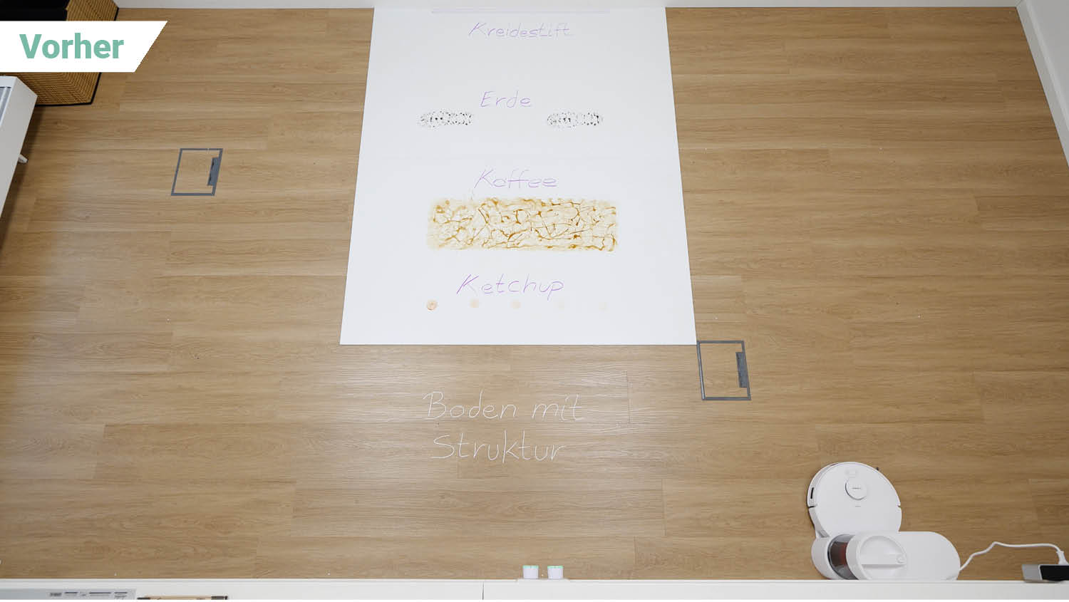 Bosch Spotless + Wischen vorher