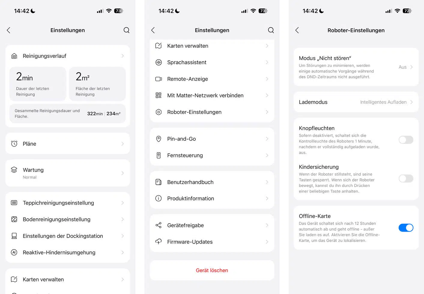 Roborock Qrevo Curv 2 Flow App Einstellungen