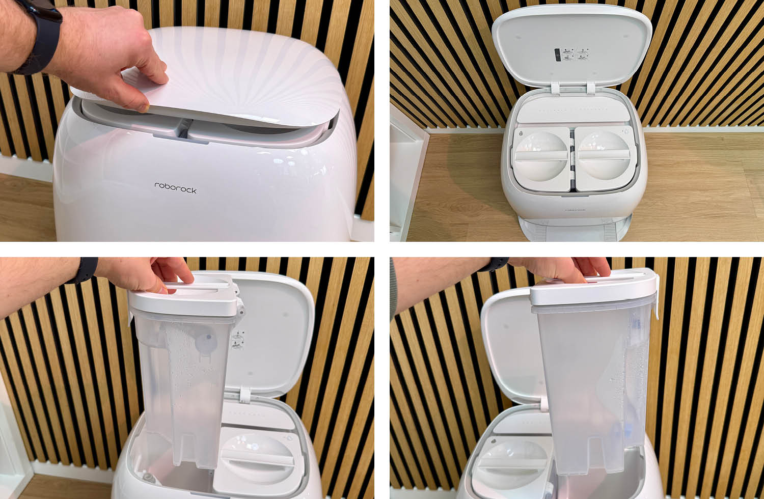 Roborock Qrevo Curv 2 Flow Design Reinigungsstation Wassertanks