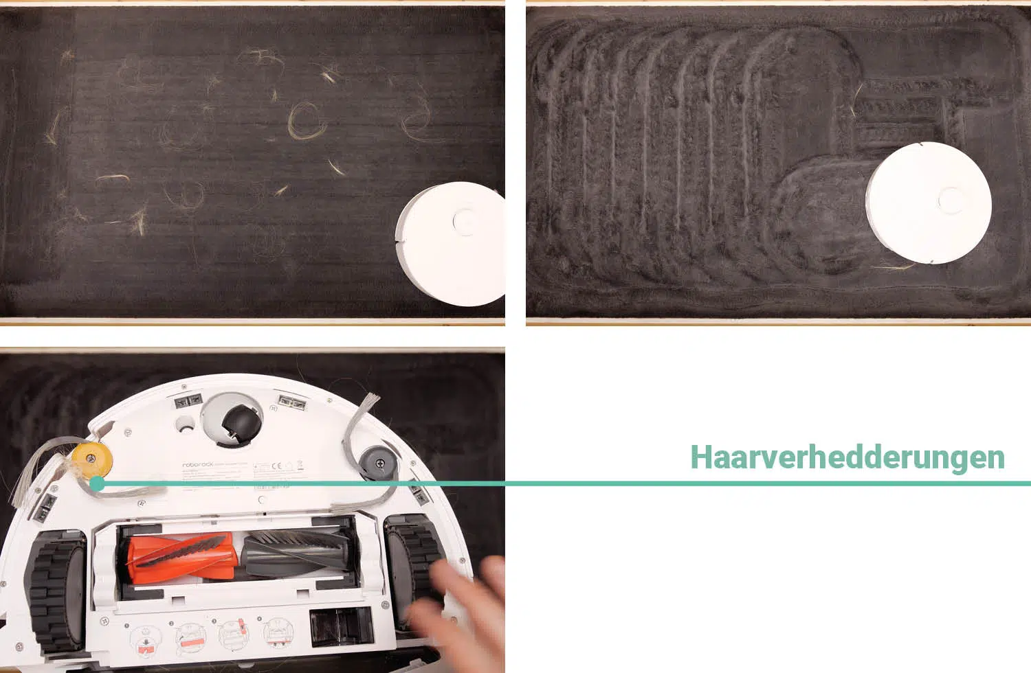 Roborock Qrevo Curv 2 Flow Saugen Haare hochfloor Teppich