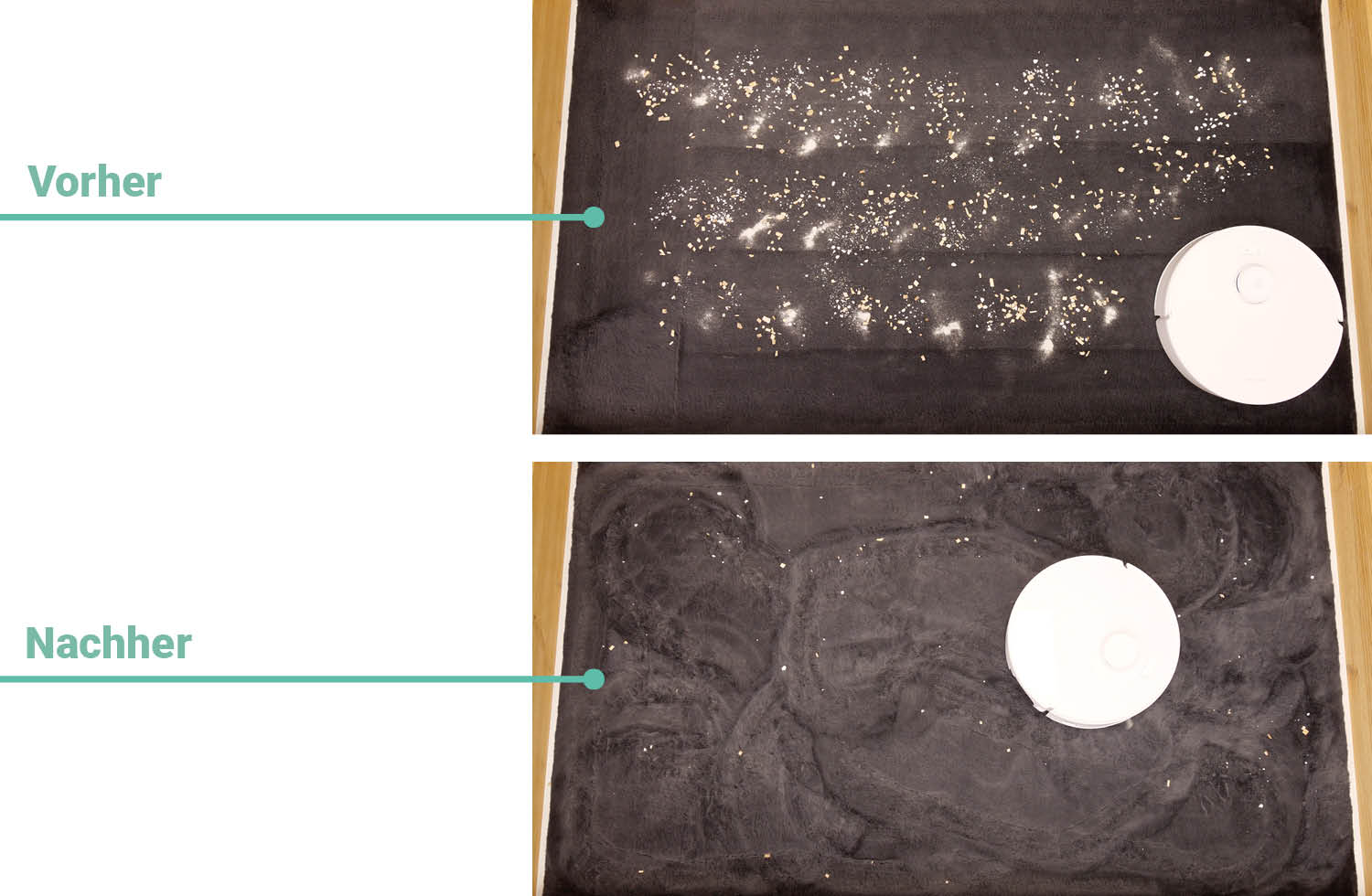 Roborock Qrevo Curv 2 Flow Saugen Teppich hoch