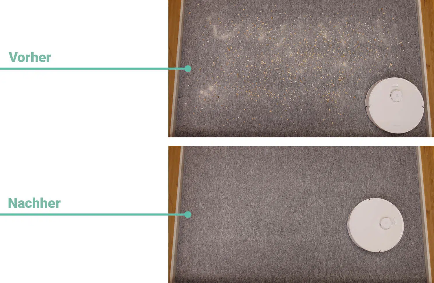 Roborock Qrevo Curv 2 Flow Saugen Teppich