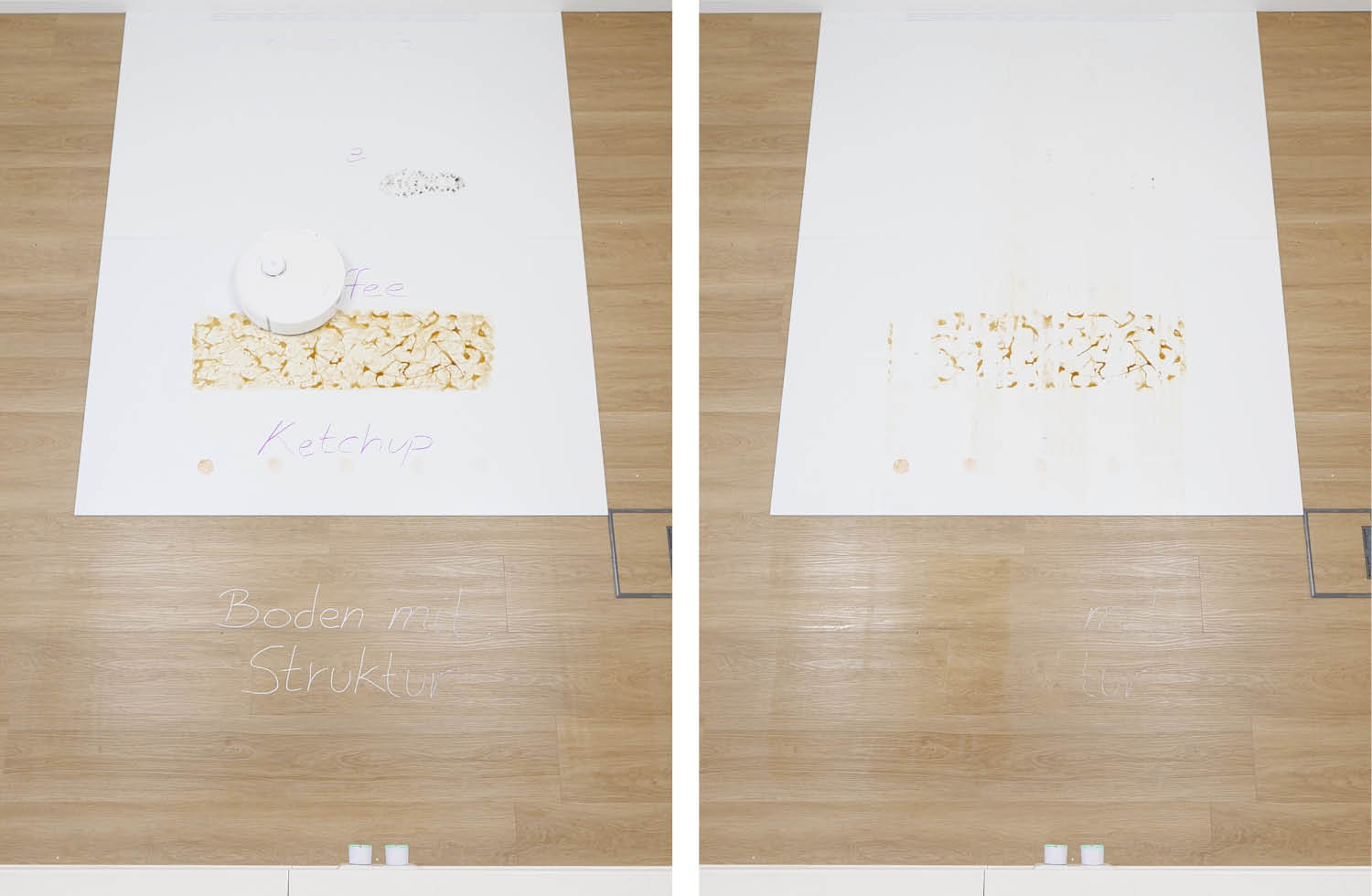 Roborock Qrevo Curv 2 Flow Wischen nachher