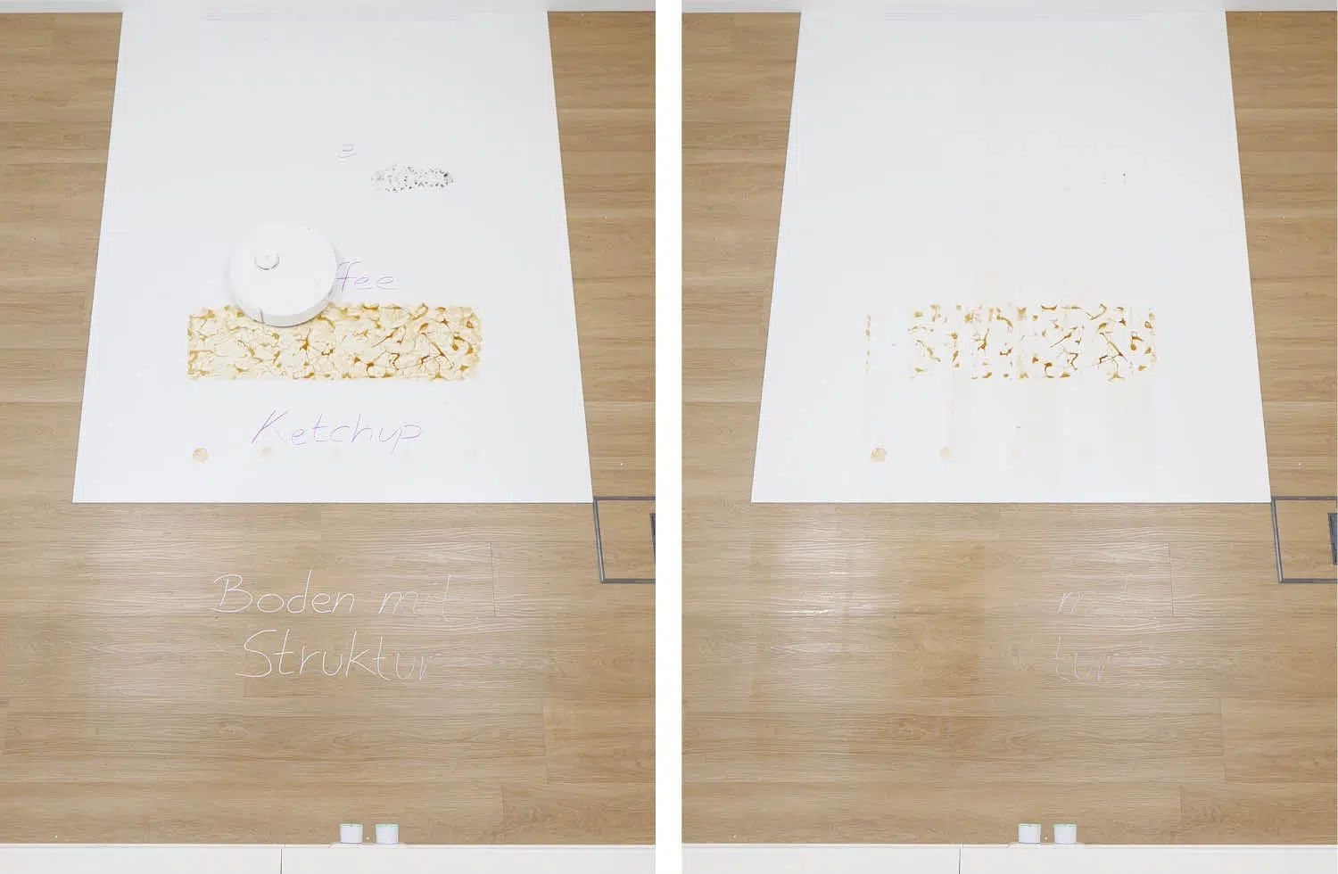 Roborock Qrevo Curv 2 Flow Wischen nachher