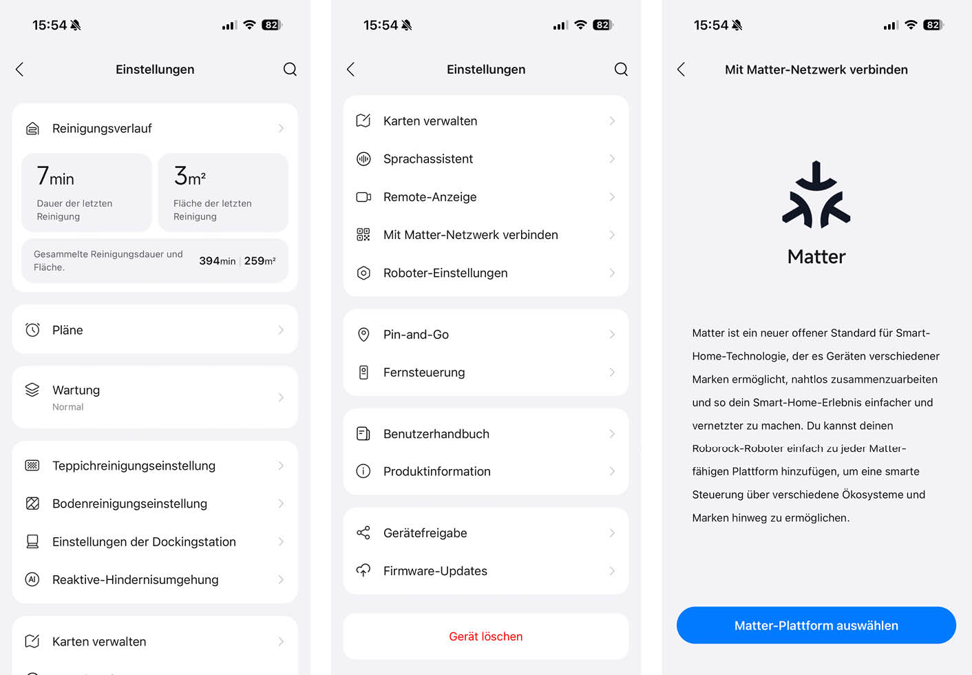 Roborock Saros 20 App Einstellungen