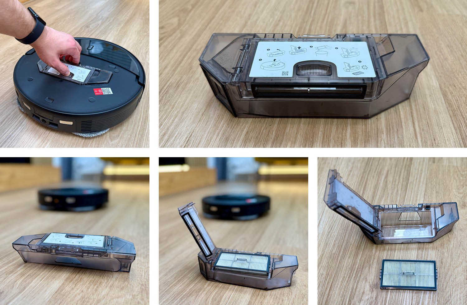 Roborock Saros 20 Design Staubbehälter