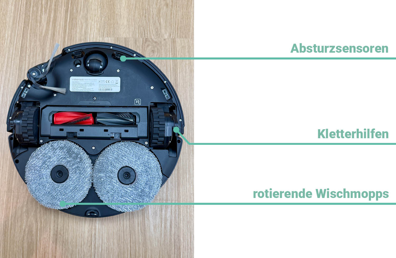 Roborock Saros 20 Design Unterseite