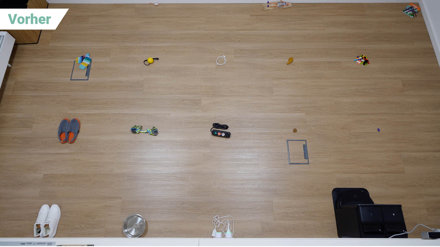 Roborock Saros 20 Hindernisse vorher