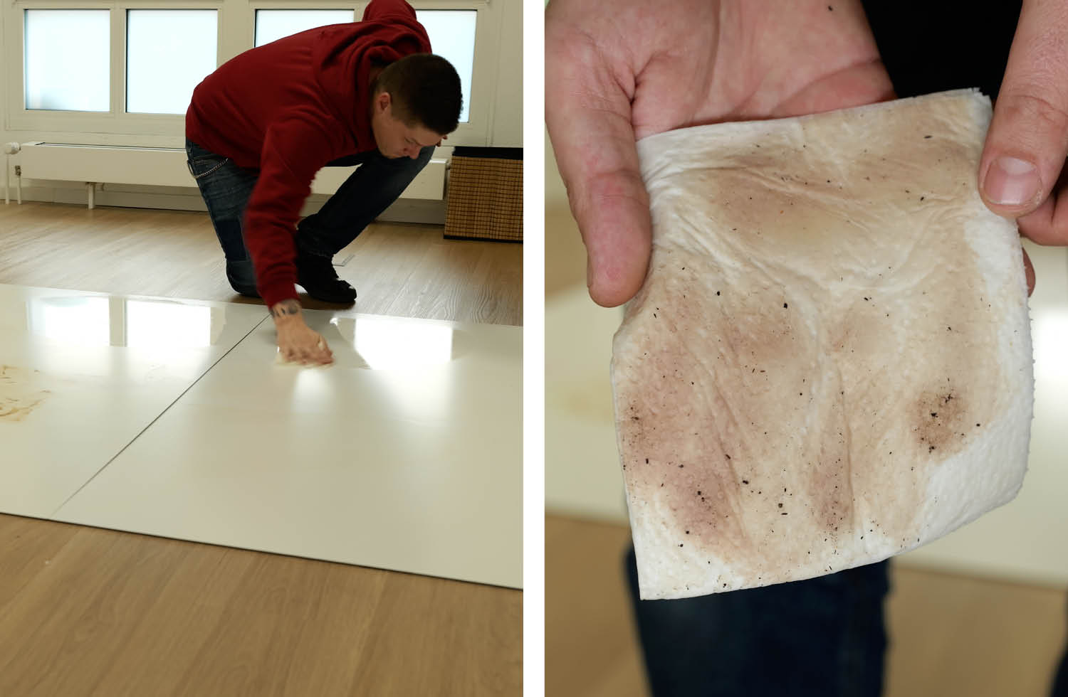 Roborock Saros 20 Wischen Schmutzaufnahme