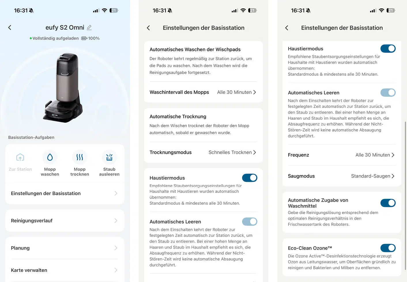 eufy S2 Omni App Basisstation