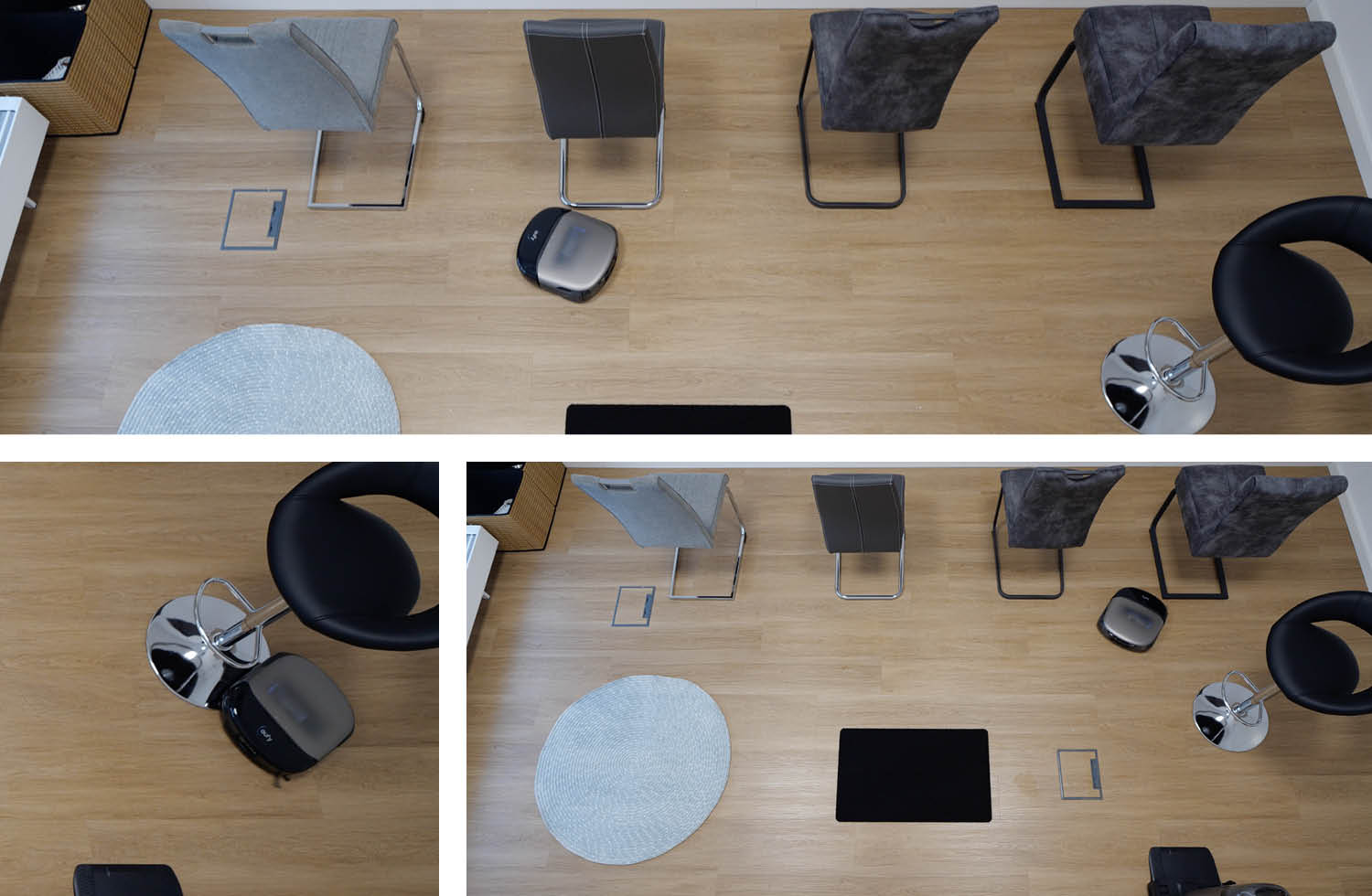 eufy S2 Omni Navigation Praxis Schwingstühle Barhocker