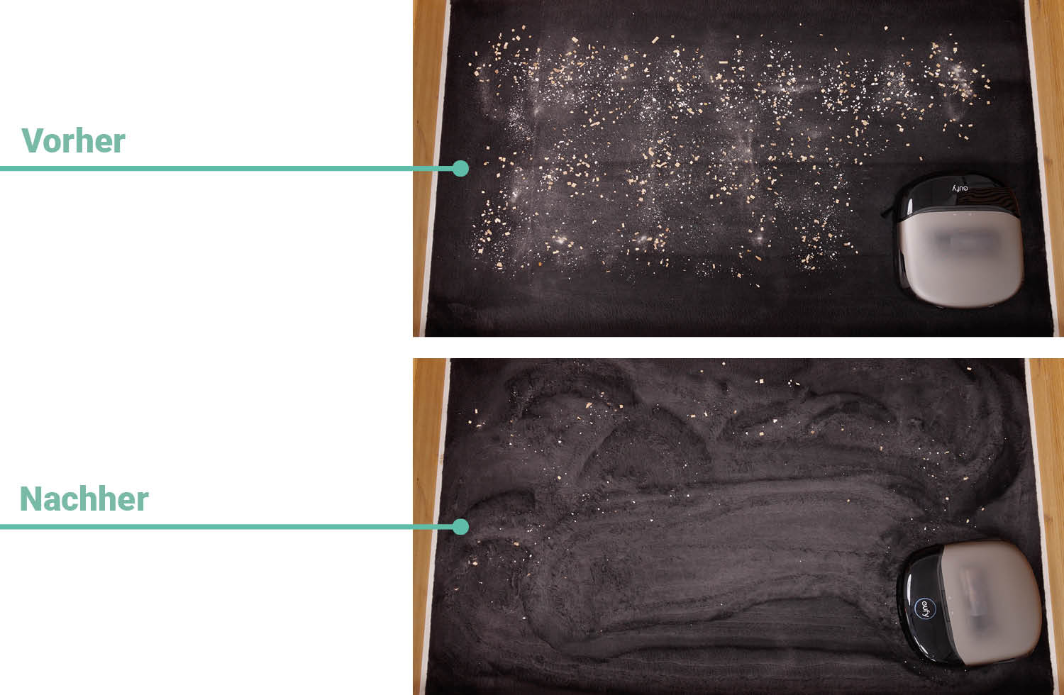 eufy S2 Omni Saugen Teppich hoch