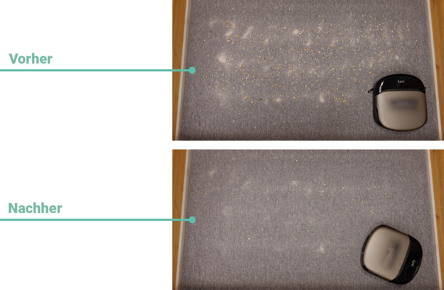 eufy S2 Omni Saugen Teppich