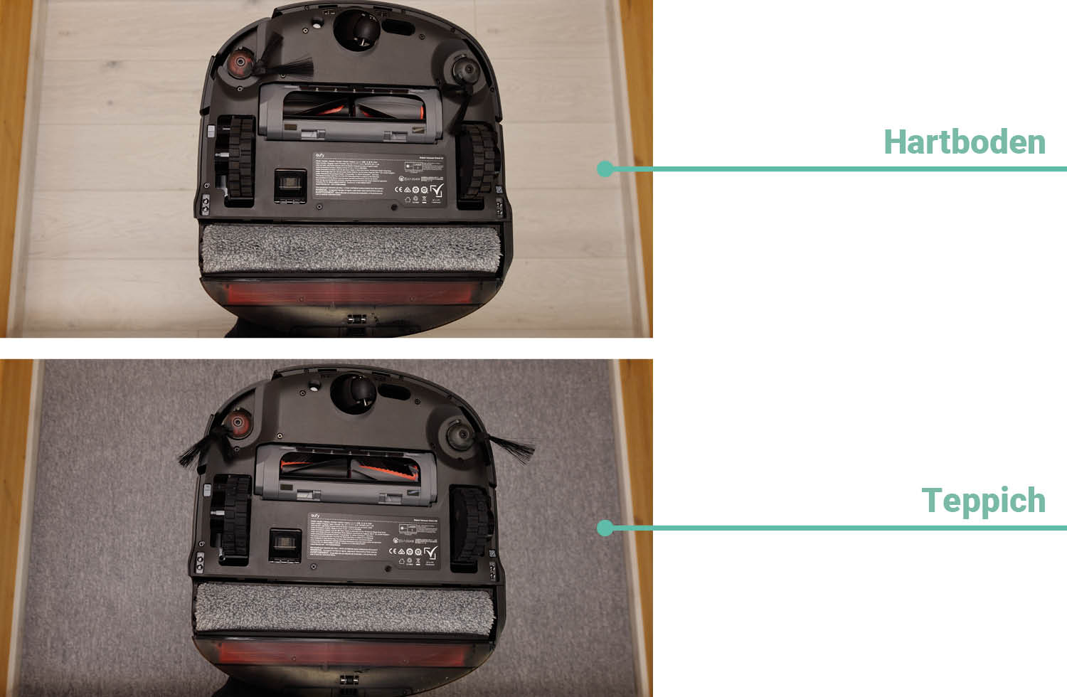 eufy S2 Omni Saugen haare nachher