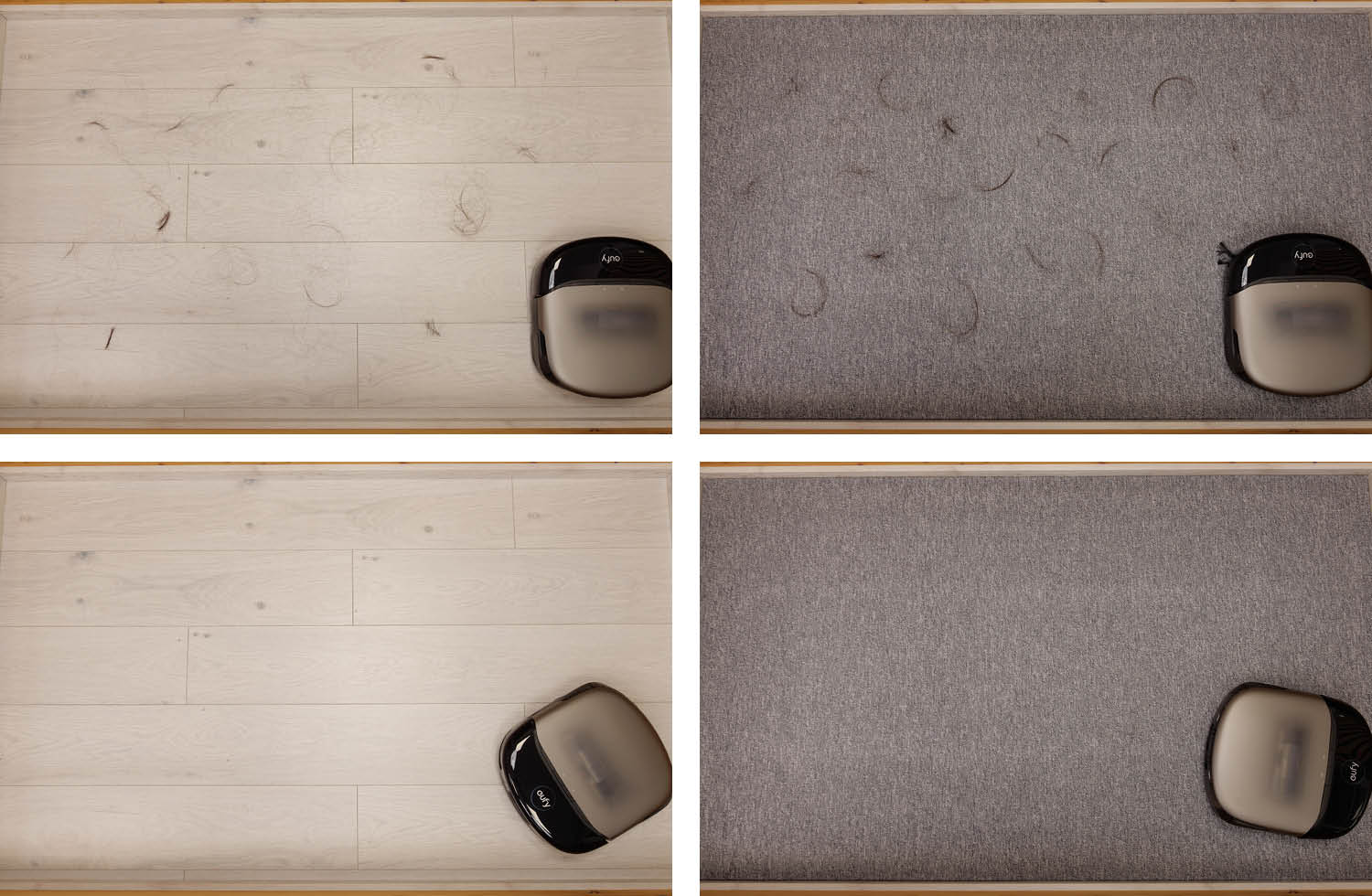 eufy S2 Omni Saugen haare vorher