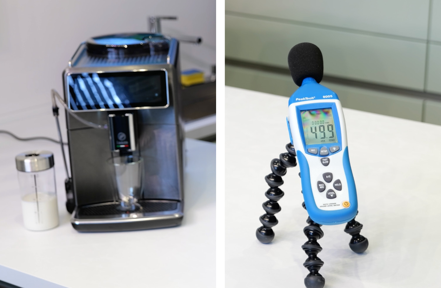 Die Lautstärke der Saeco Xelsis Suprema