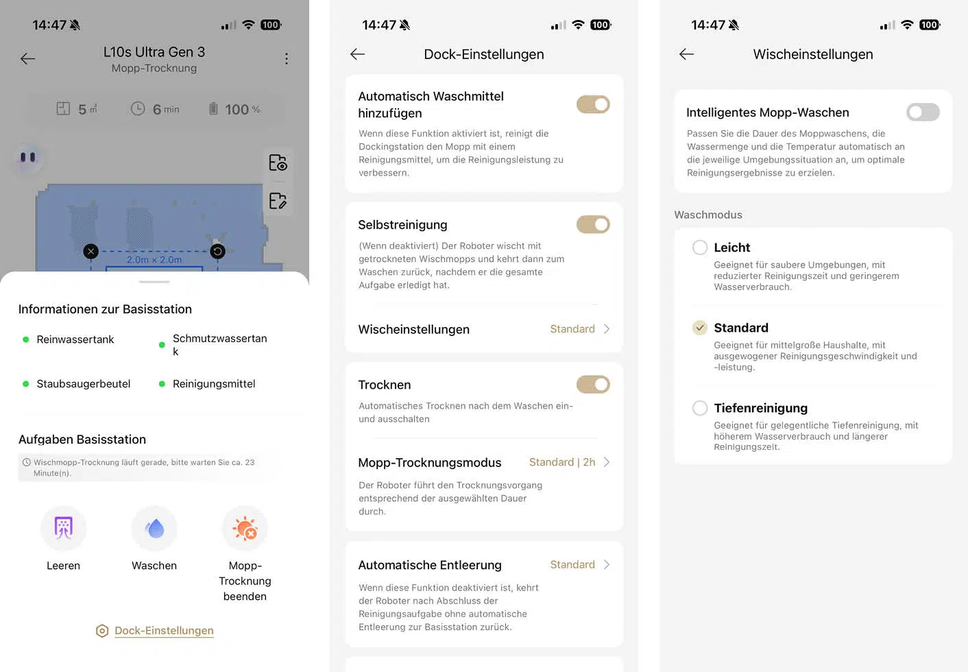 Dreame L10s Ultra Gen 3 App Basisstation