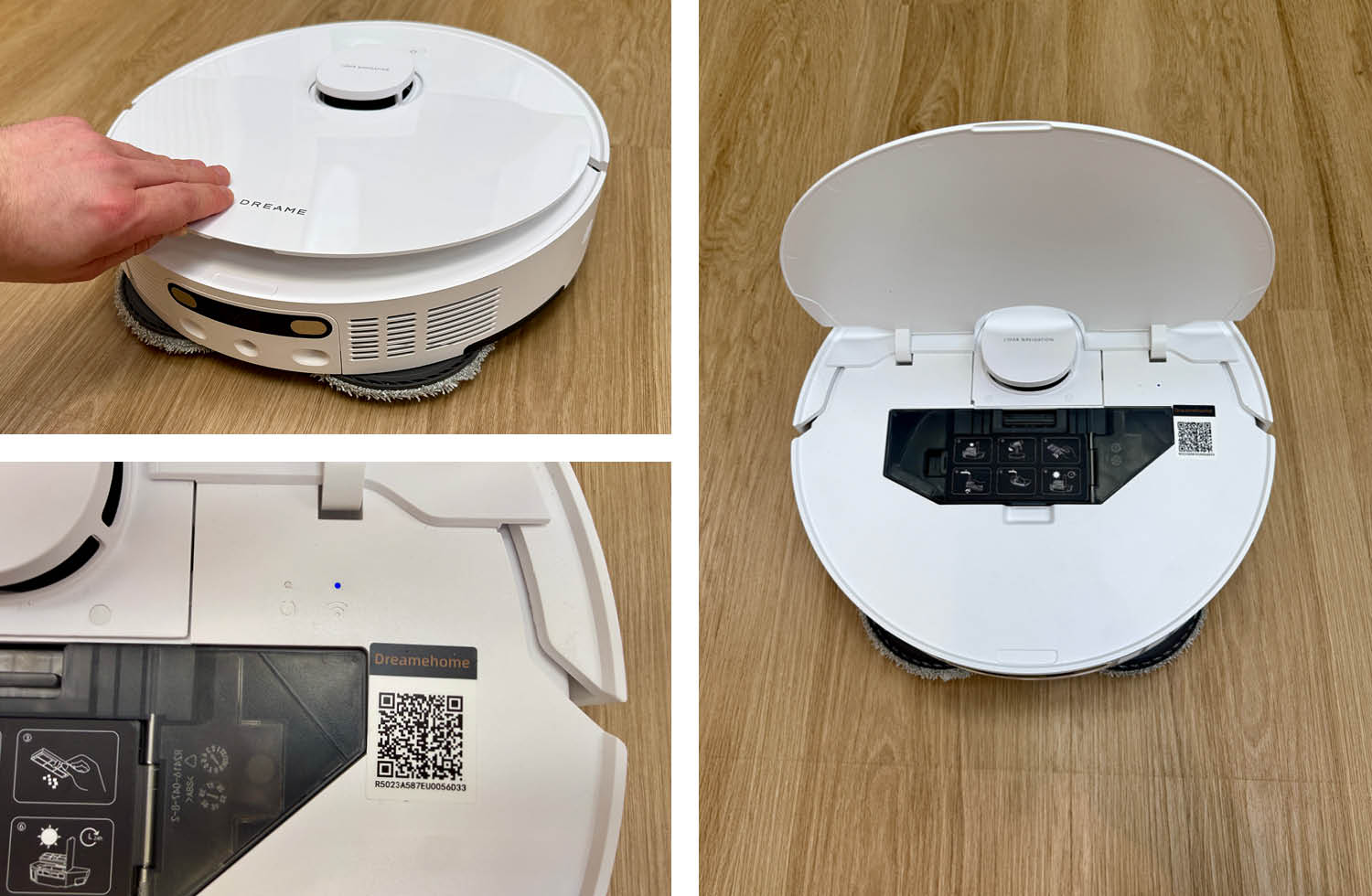 Dreame L10s Ultra Gen 3 Design Oberseite unter der Haube