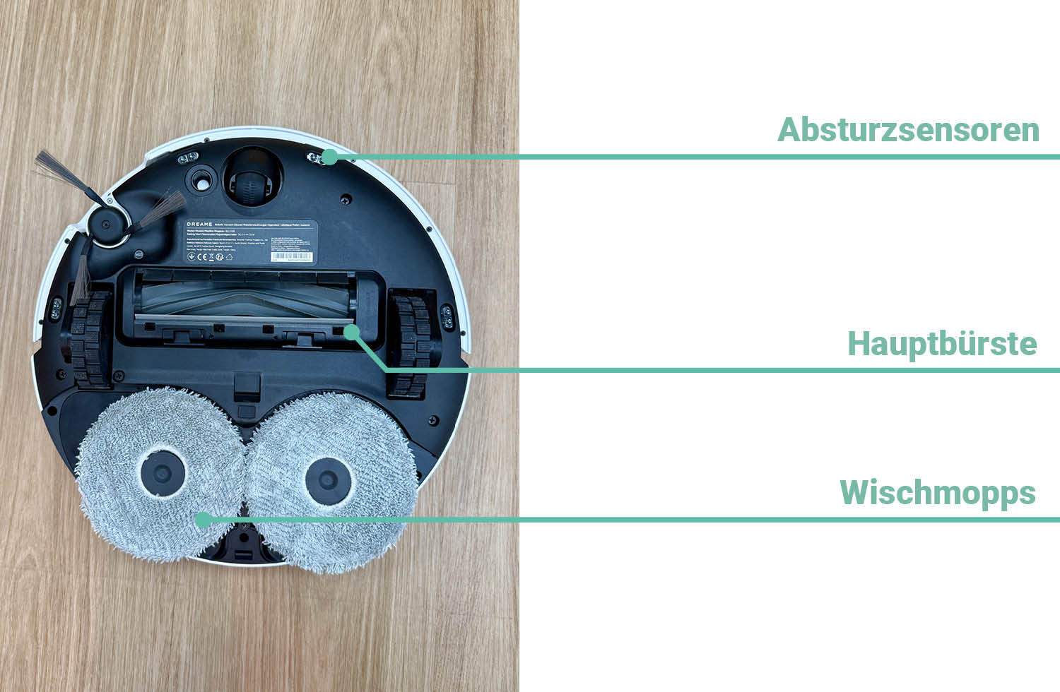 Dreame L10s Ultra Gen 3 Design Unterseite
