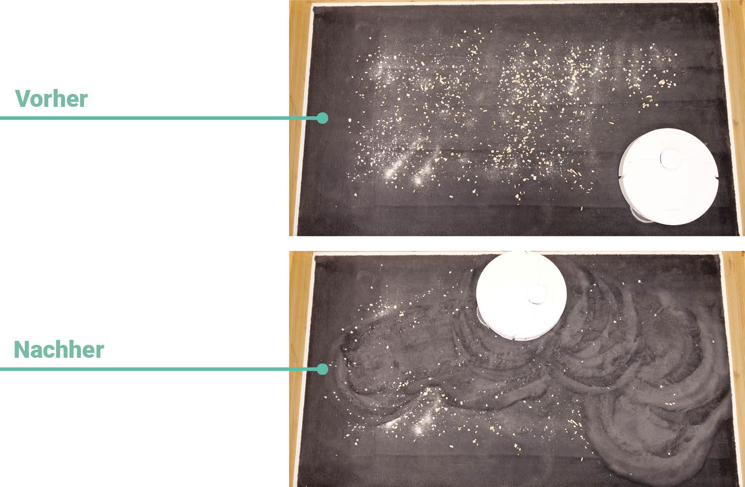 Dreame L10s Ultra Gen 3 Saugen Teppich hoch